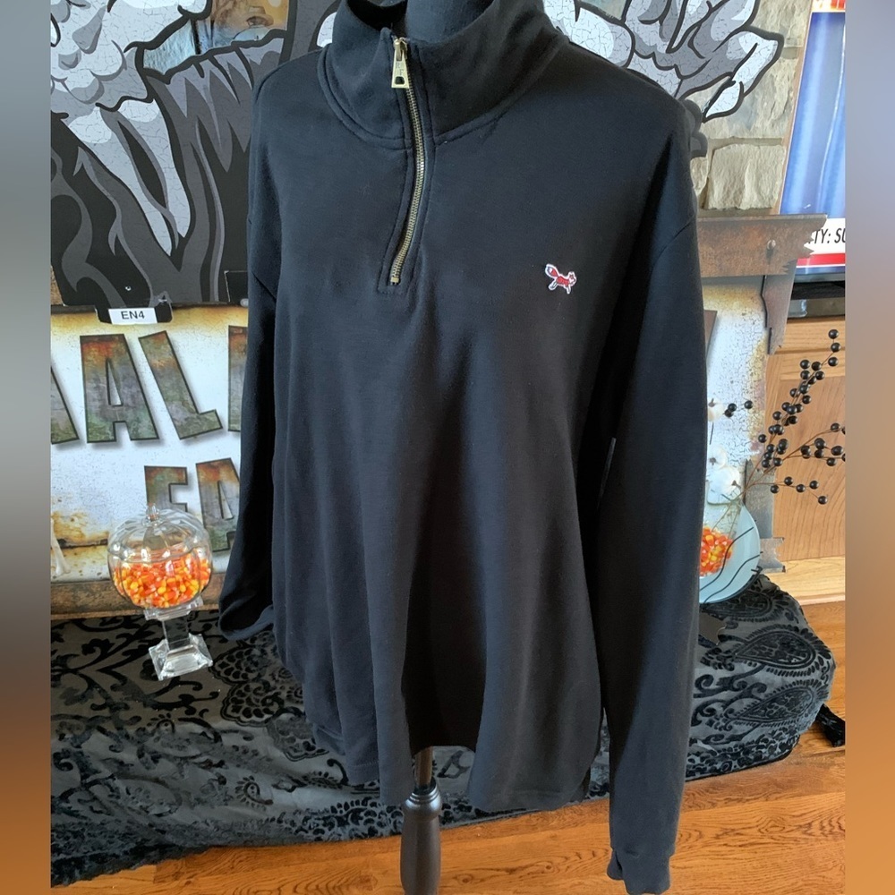 Retro Fox Black Pullover‎ Shirt